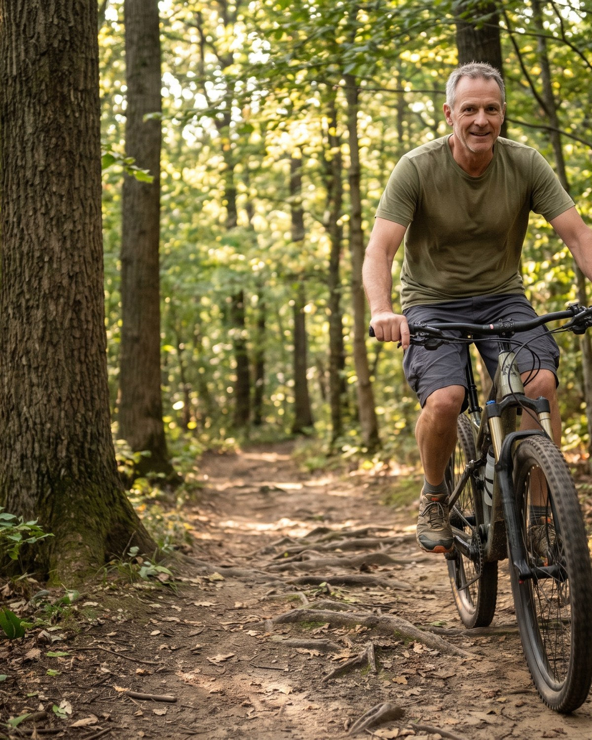Roots and rocks land in the gel first — not on your sit bones.