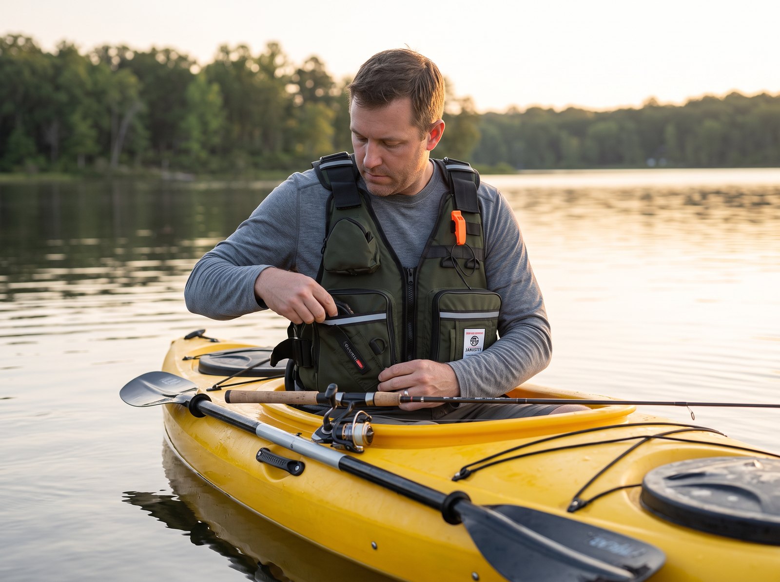 In a kayak there is no room for a bag. There is room for this.